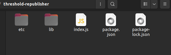 Directory with an index.js file